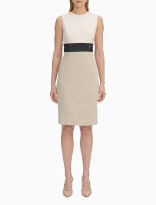 Sheath Dress with Belt